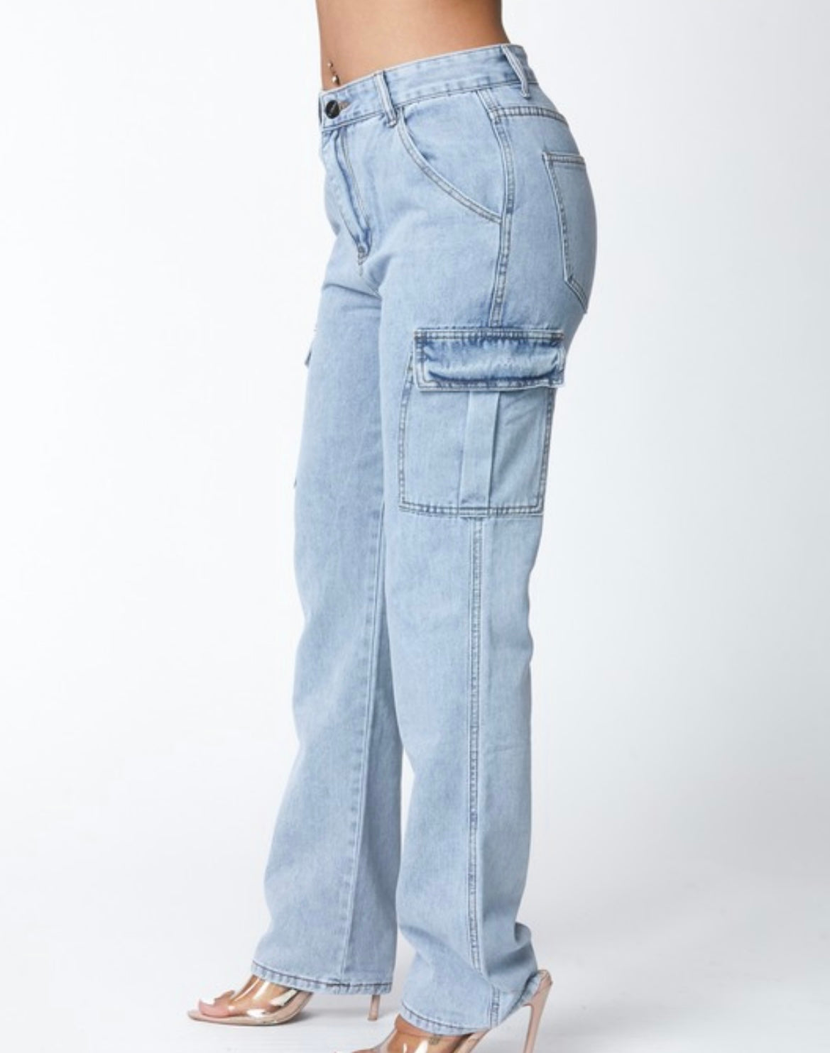 Cargo Denim Pants