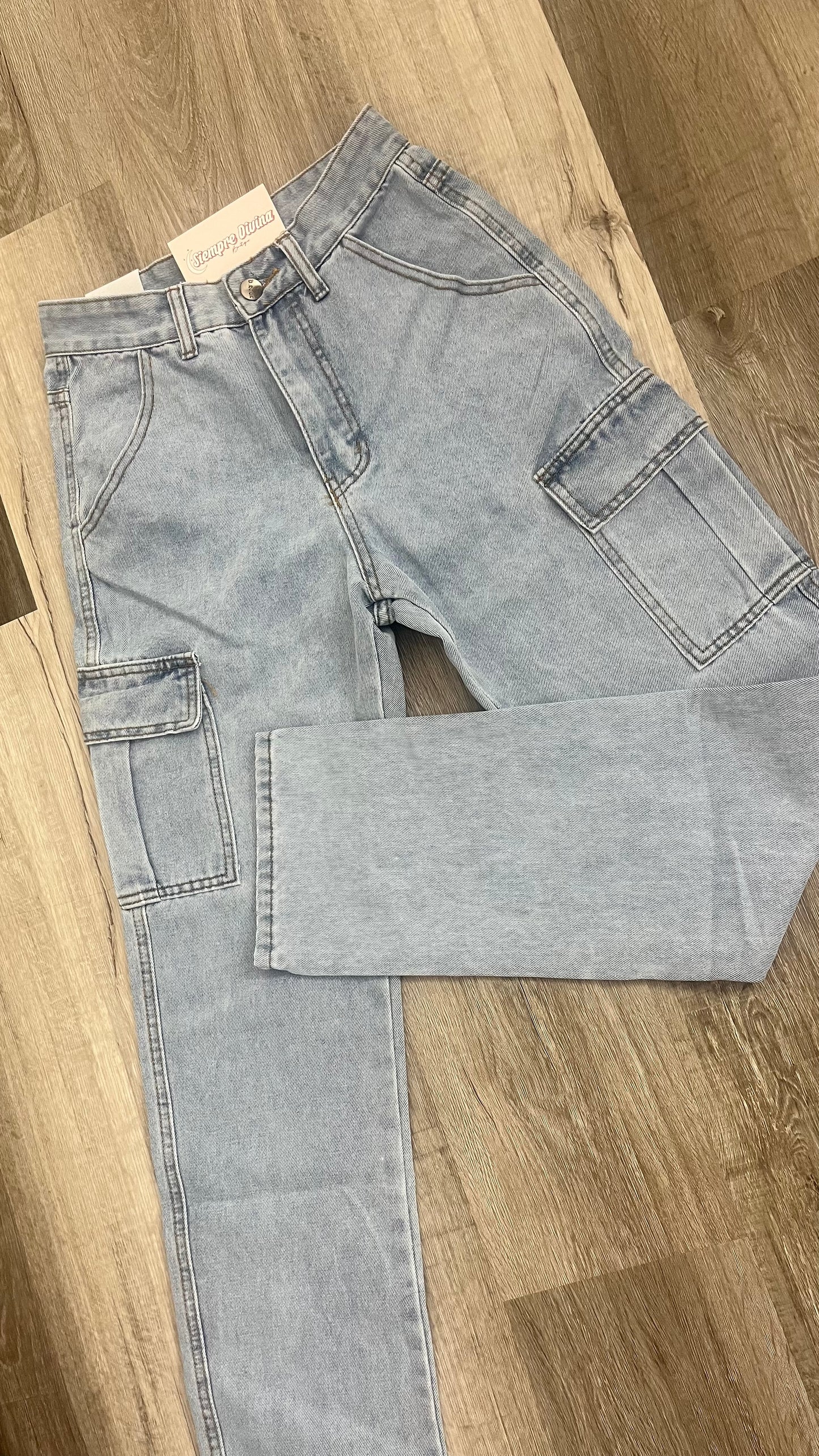 Cargo Denim Pants