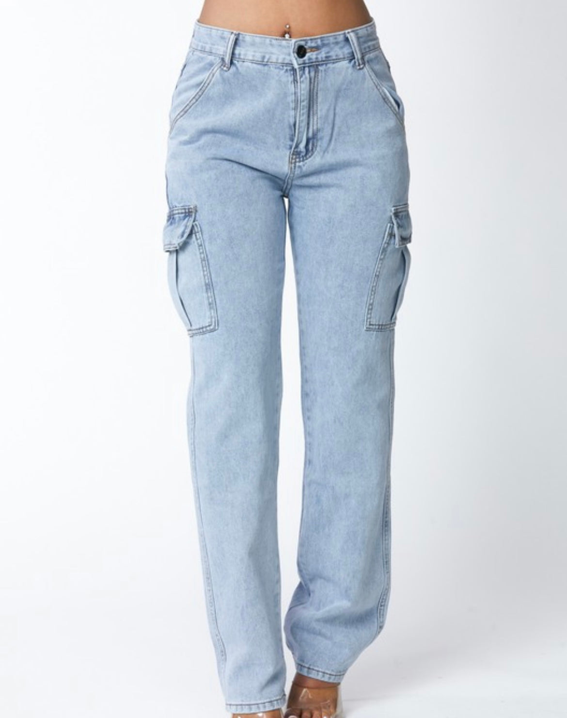 Cargo Denim Pants