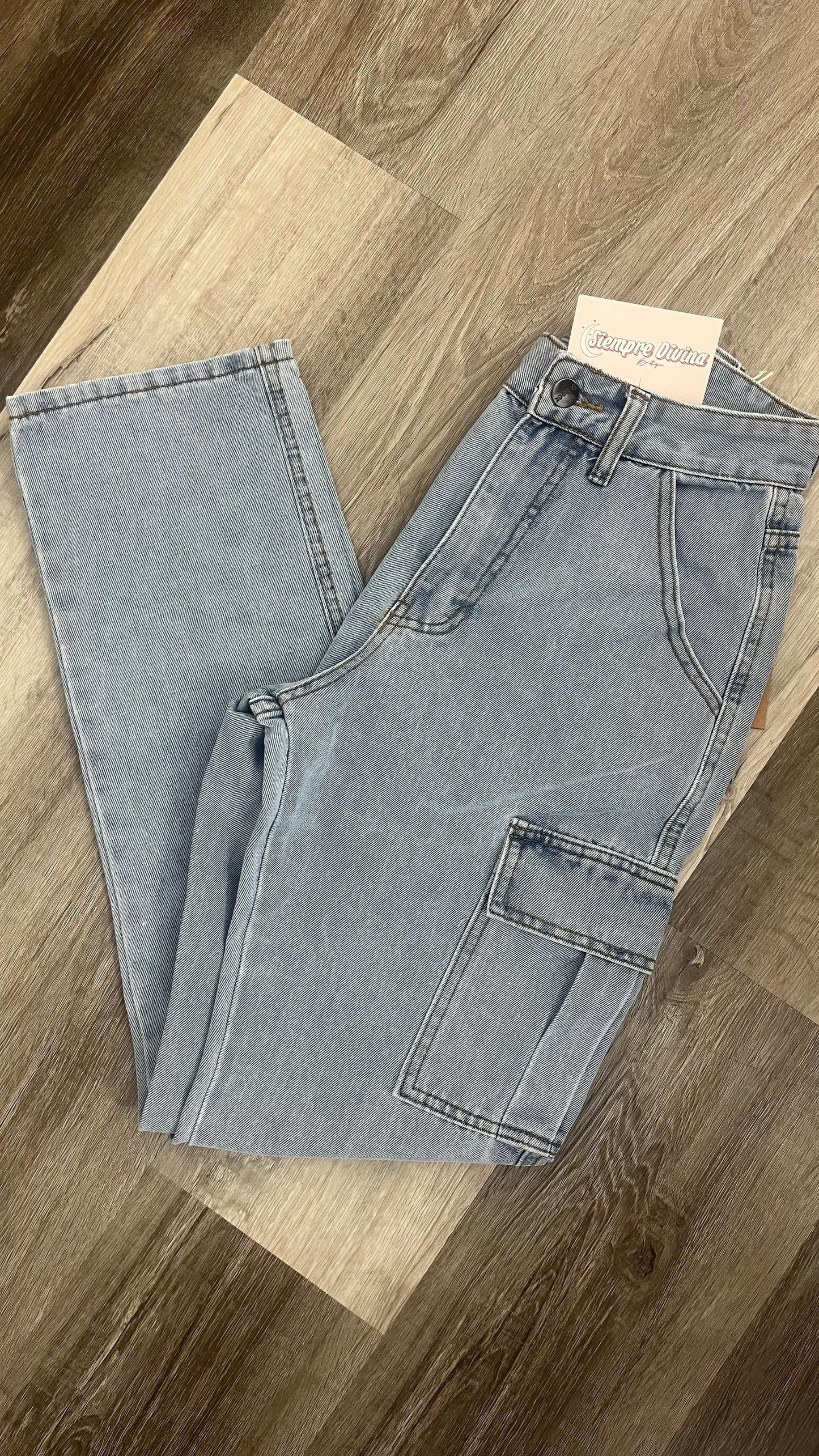 Cargo Denim Pants