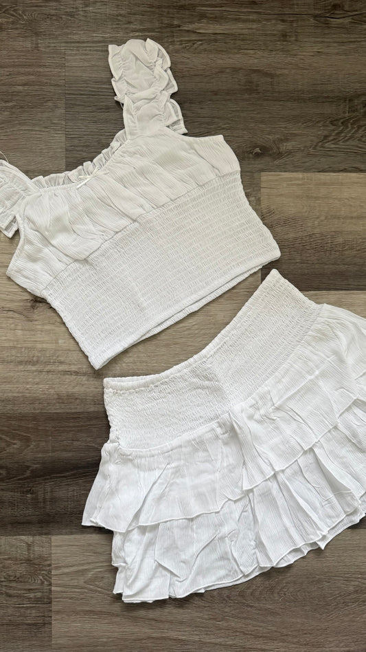 Nataly Skirt Set - white