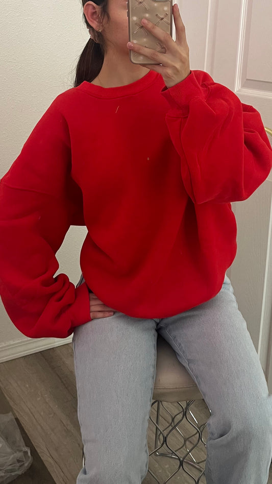 Dreamy crewneck - cherry red