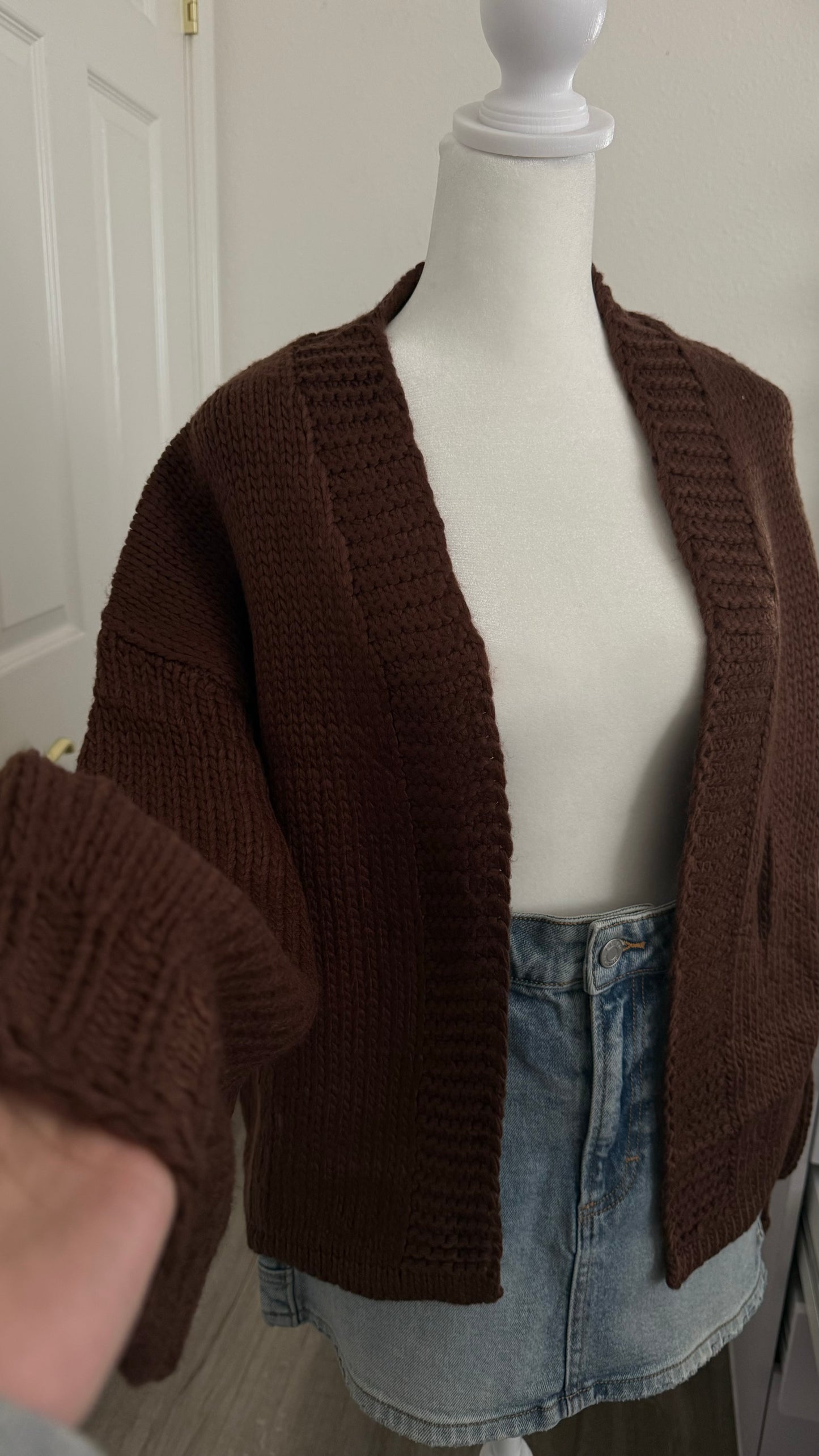 Chocolate Knit cardigan