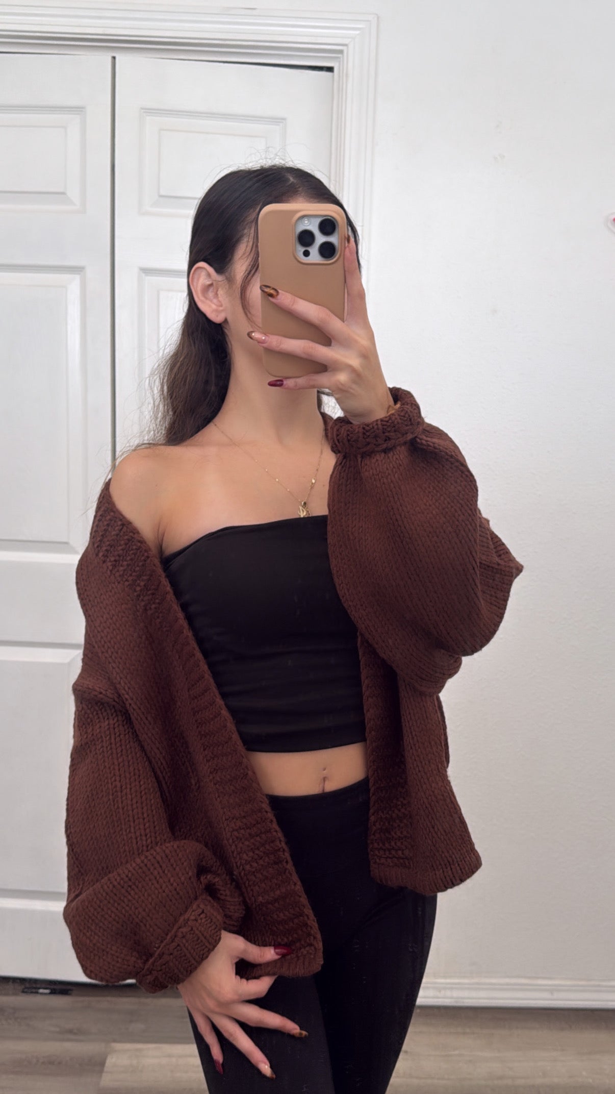 Chocolate Knit cardigan