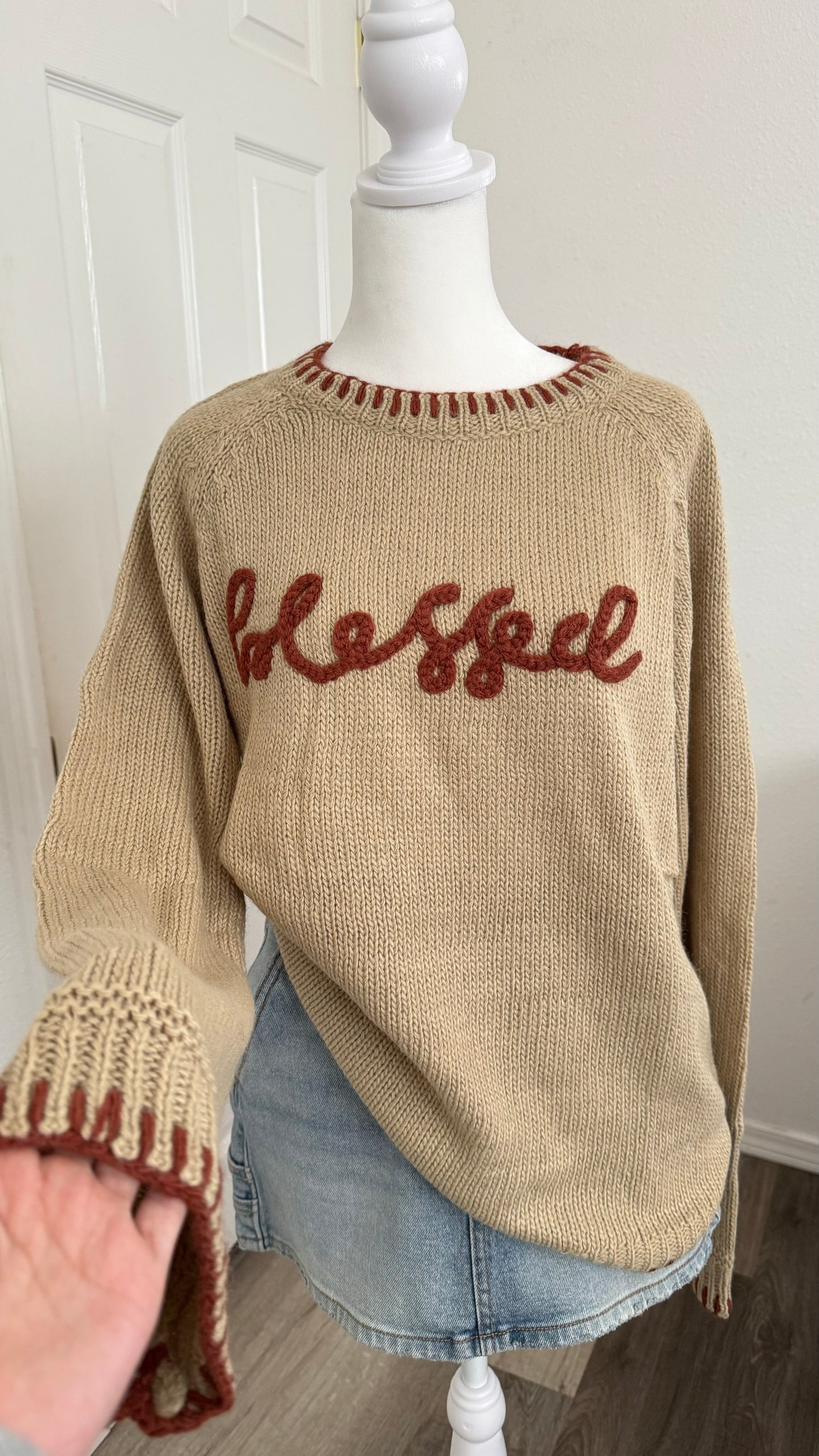 Blessed Knit Sweater - oatmeal