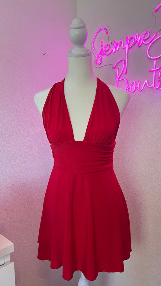 Bella Mini dress - red