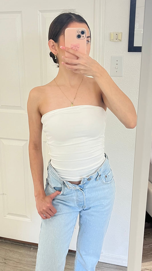 Basic Tube Top - WHITE