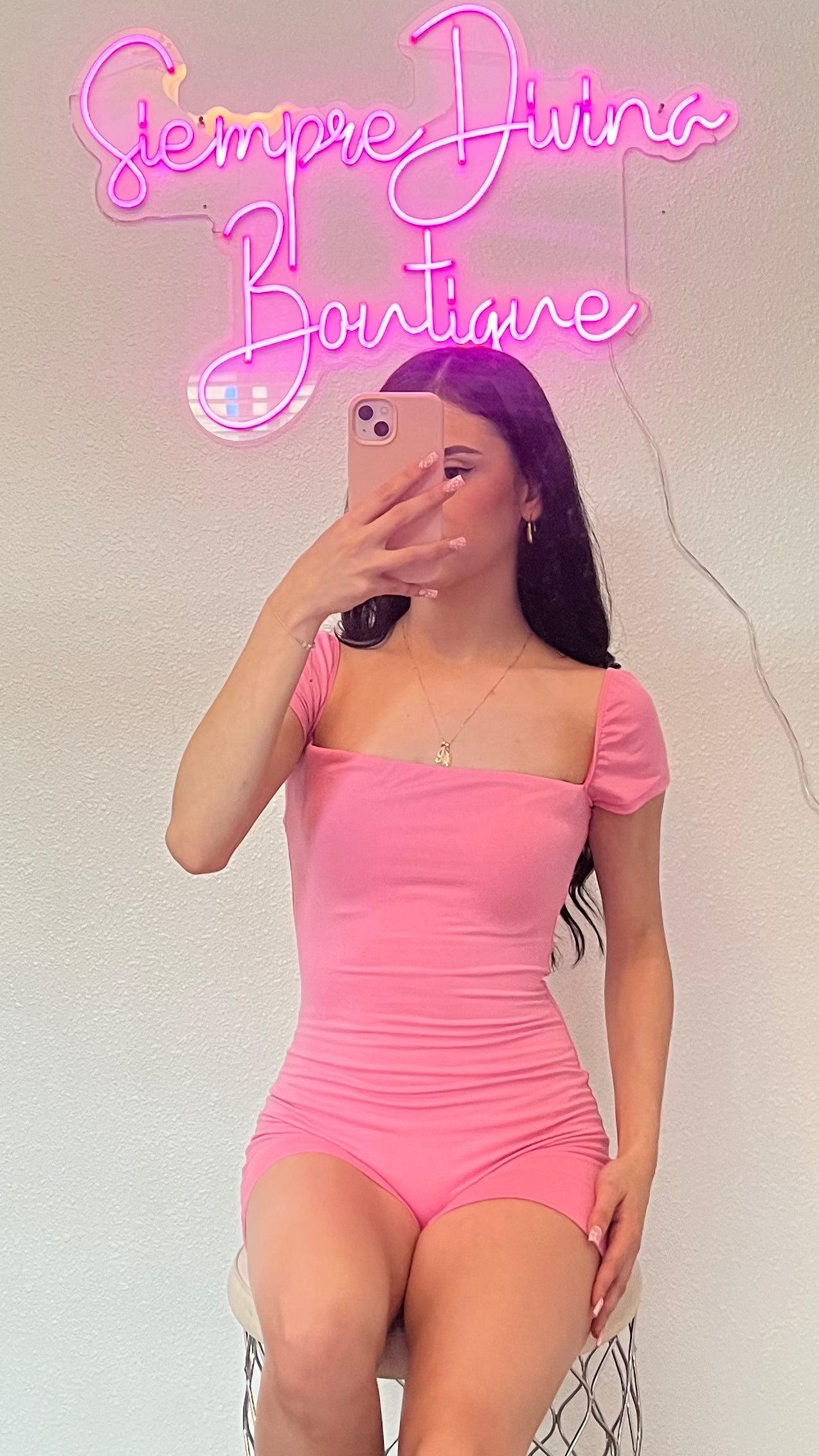 Elena Romper (pink)